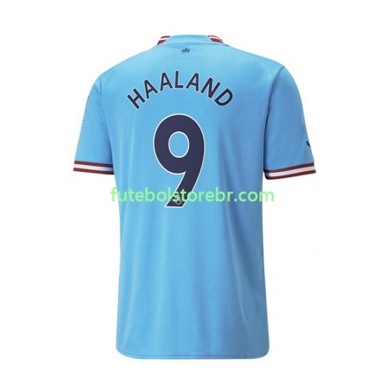 Camisa Manchester City Haaland 9 I 2022-2023 manga curta pro Masculina