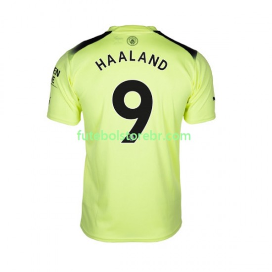 Camisa Manchester City Haaland 9 III 2022-2023 manga curta pro Masculina