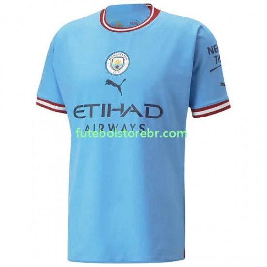 Camisa Manchester City I 2022-2023 manga curta pro Masculina