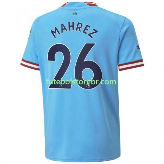 Camisa Manchester City Mahrez 26 I 2022-2023 manga curta pro Masculina