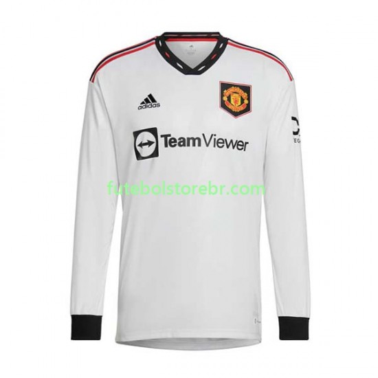 Camisa Manchester United II 2022-2023 manga longa pro Masculina