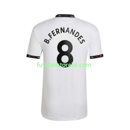 Camisa Manchester United Bruno Fernandes 8 II 2022-2023 manga curta pro Masculina