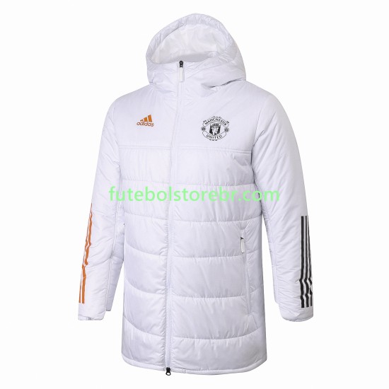 Manchester United Branco Roupas de Algodãos pro Masculina