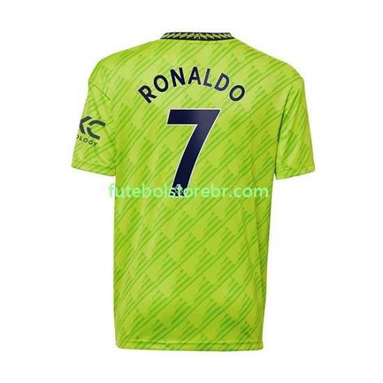 Camisa Manchester United Cristiano Ronaldo III 2022-2023 manga curta pro Masculina