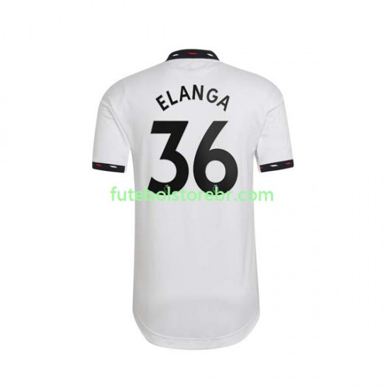 Camisa Manchester United Elanga 36 II 2022-2023 manga curta pro Masculina