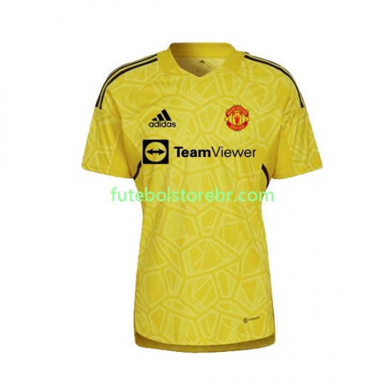 Camisa Goleiro Manchester United II 2022-2023 manga curta pro Masculina