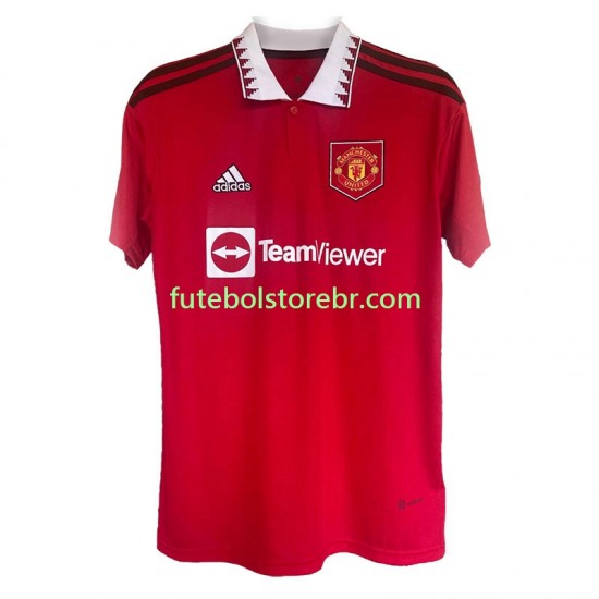 Camisa Manchester United I 2022-2023 manga curta pro Masculina