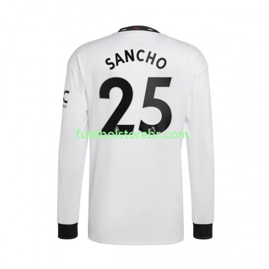 Camisa Manchester United Jadon Sancho 25 II 2022-2023 manga longa pro Masculina