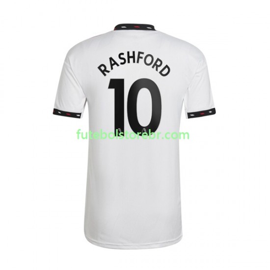 Camisa Manchester United Rashford 10 II 2022-2023 manga curta pro Masculina