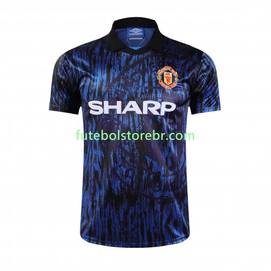 Camisa Manchester United 1993 Retrô II manga curta pro Masculina