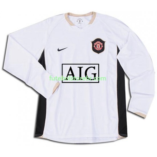 Camisa Manchester United Retrô II 2006-2007 manga longa pro Masculina