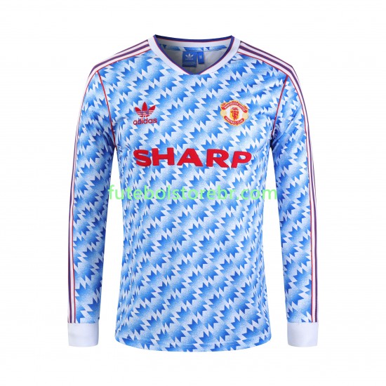 Camisa Manchester United 1992 Retrô I manga longa pro Masculina