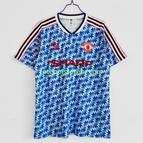 Camisa Manchester United 1992 Retrô I manga curta pro Masculina