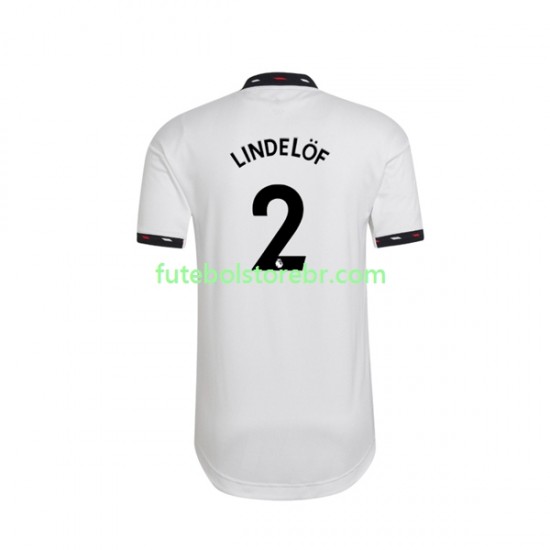 Camisa Manchester United Victor Lindelof 2 II 2022-2023 manga curta pro Masculina