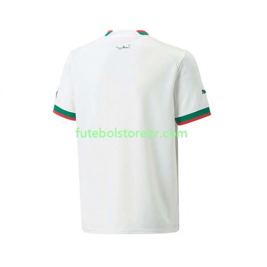 Camisa Marrocos II Copa Do Mundo 2022 manga curta pro Masculina