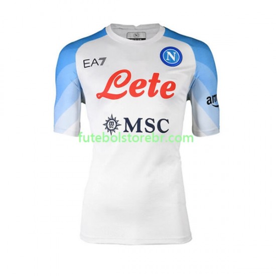 Camisa Napoli II 2022-2023 manga curta pro Masculina