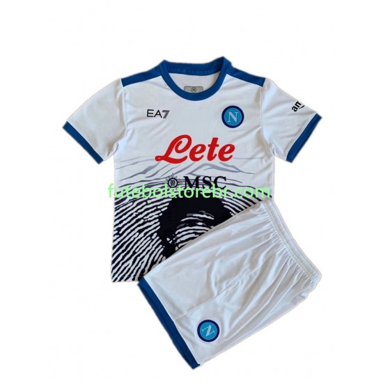 Camisa Napoli Special 3 I 2021-2022 manga curta pro Juvenil