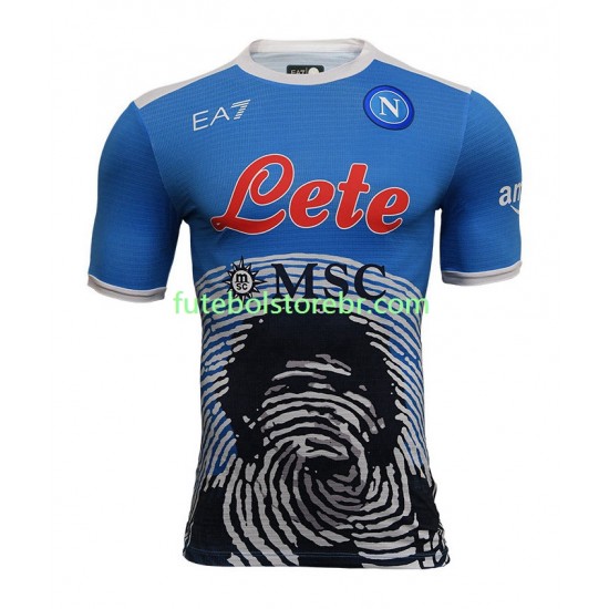 Camisa Napoli Special 4 I 2021-2022 manga curta pro Masculina