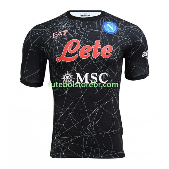 Camisa Napoli Special I 2021-2022 manga curta pro Masculina