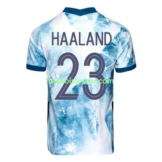 Camisa Noruega Erling Haaland 23 2020-2021 II manga curta pro Masculina