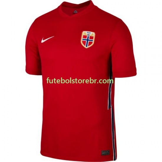 Camisa Noruega 2020-2021 I manga curta pro Masculina