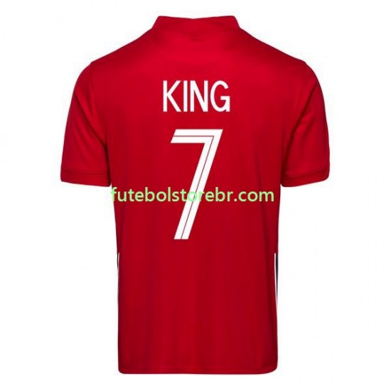 Camisa Noruega Joshua King 7 2020-2021 I manga curta pro Masculina