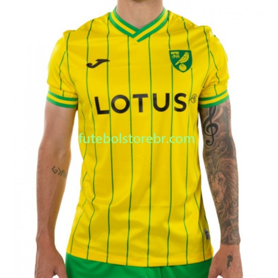 Camisa Norwich City I 2022-2023 manga curta pro Masculina