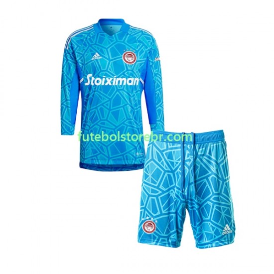 Camisa Goleiro Olympiacos I 2022-2023 manga longa pro Juvenil