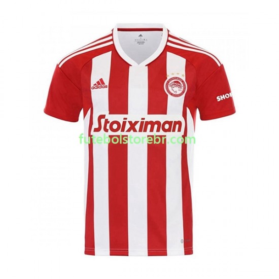 Camisa Olympiacos I 2022-2023 manga curta pro Masculina