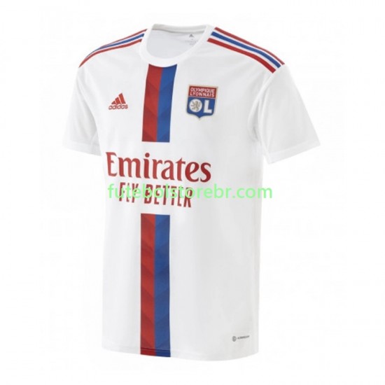 Camisa Olympique Lyon I 2022-2023 manga curta pro Masculina