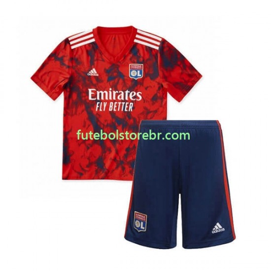 Camisa Olympique Lyon II 2022-2023 manga curta pro Juvenil