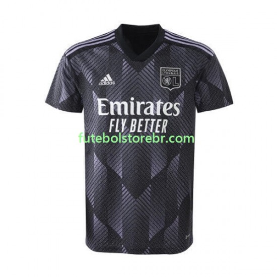 Camisa Olympique Lyon III 2022-2023 manga curta pro Masculina