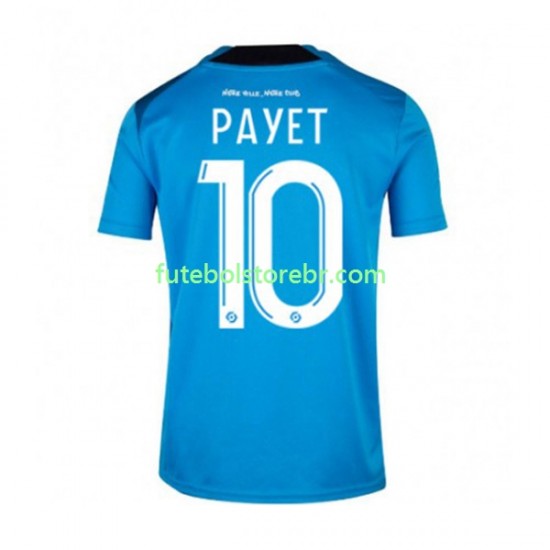 Camisa Olympique de Marseille Dimitri Payet 10 III 2022-2023 manga curta pro Masculina