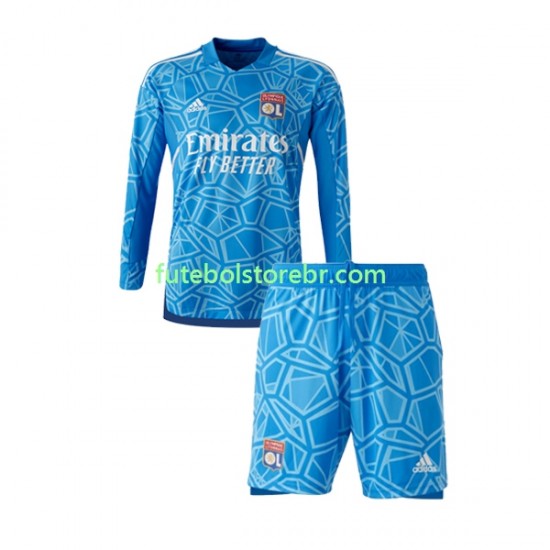 Camisa Goleiro Olympique de Marseille I 2022-2023 manga longa pro Juvenil