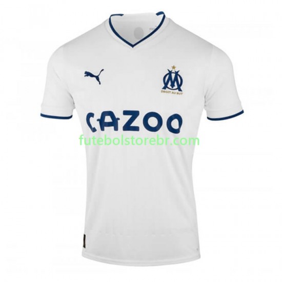 Camisa Olympique de Marseille I 2022-2023 manga curta pro Masculina