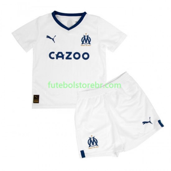 Camisa Olympique de Marseille I 2022-2023 manga curta pro Juvenil