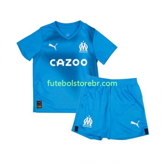 Camisa Olympique de Marseille III 2022-2023 manga curta pro Juvenil