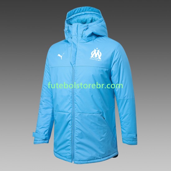 Olympique de Marseille Azul All-Weather Casaco de Treino pro Masculina