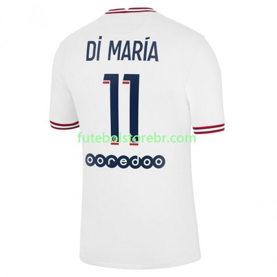 Camisa Paris Saint Germain Di Maria 11 IIII 2021-2022 manga curta pro Masculina