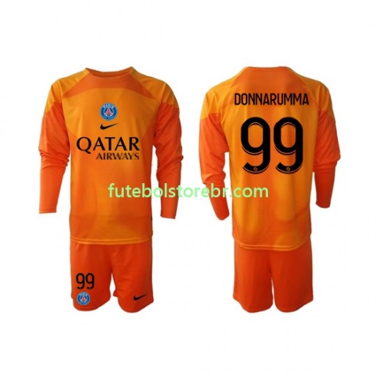 Camisa Goleiro Paris Saint Germain Donnarumma 99 II 2022-2023 manga longa pro Juvenil