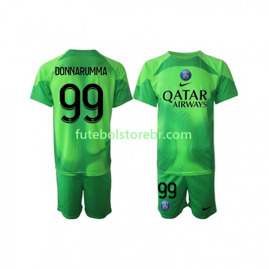 Camisa Goleiro Paris Saint Germain Donnarumma 99 I 2022-2023 manga curta pro Juvenil