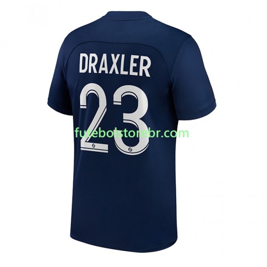 Camisa Paris Saint Germain Draxler 23 I 2022-2023 manga curta pro Masculina