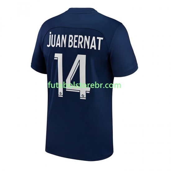 Camisa Paris Saint Germain Juan Bernat 14 I 2022-2023 manga curta pro Masculina