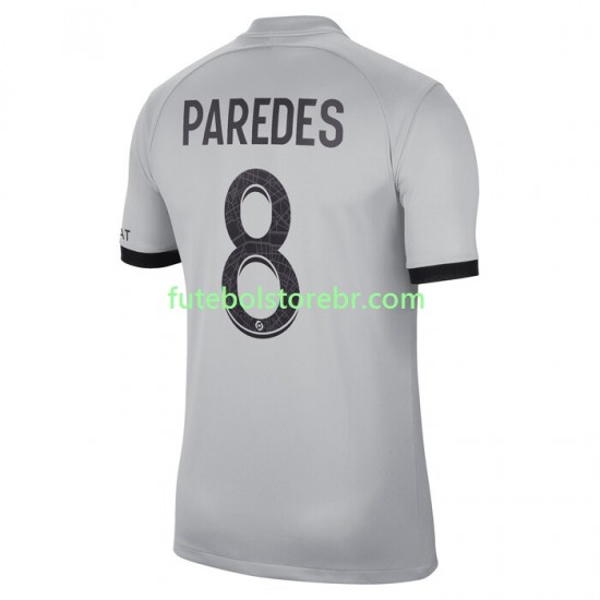 Camisa Paris Saint Germain Leandro Paredes 8 II 2022-2023 manga curta pro Masculina