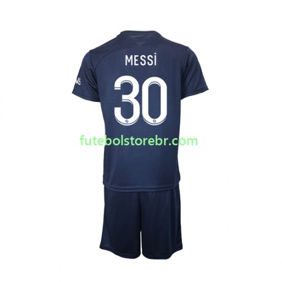 Camisa Paris Saint Germain Messi 30 I 2022-2023 manga curta pro Juvenil