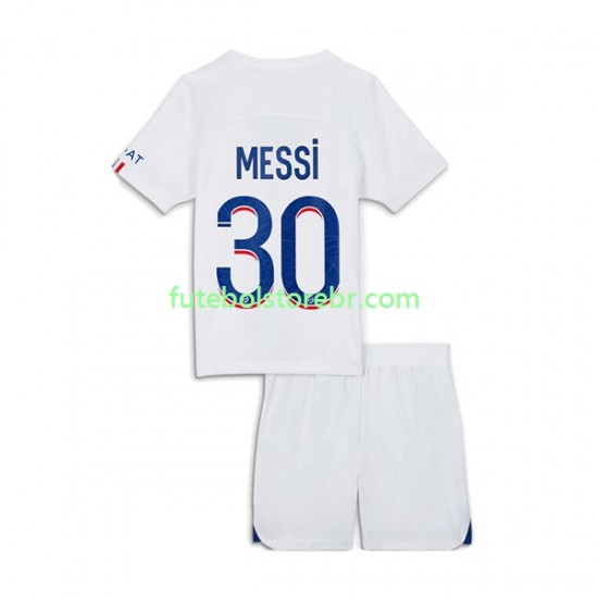 Camisa Paris Saint Germain Messi 30 III 2022-2023 manga curta pro Juvenil