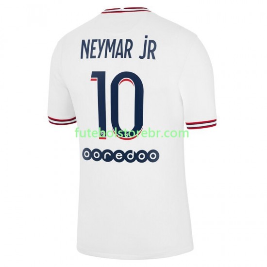 Camisa Paris Saint Germain Neymar Jr 10 IIII 2021-2022 manga curta pro Masculina