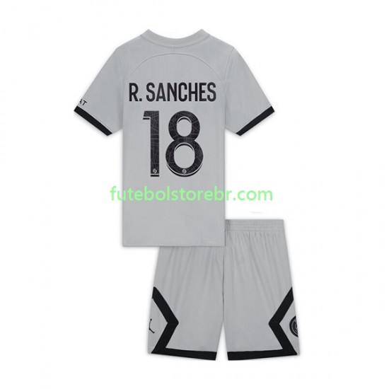 Camisa Paris Saint Germain R.Sanches 18 II 2022-2023 manga curta pro Juvenil