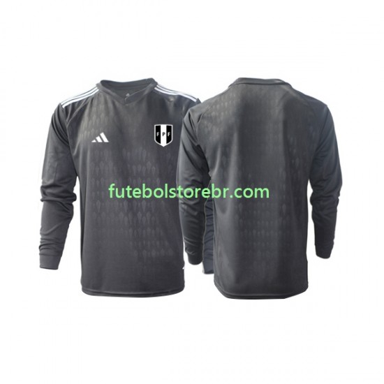 Camisa Goleiro Peru I 2023 manga longa pro Masculina