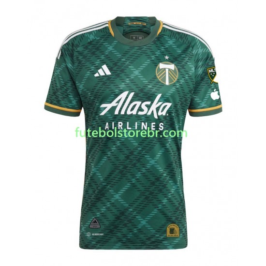 Camisa Portland Timbers I 2023-2024 manga curta pro Masculina